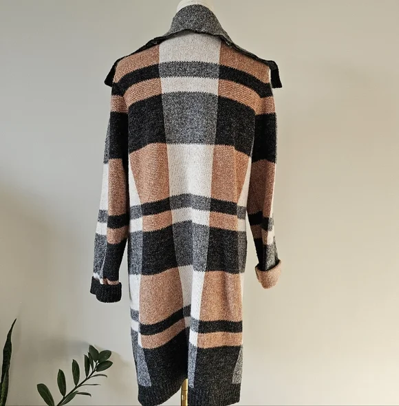 Alison Sheri L knit Striped Long Cardigan - Picture 2 of 6